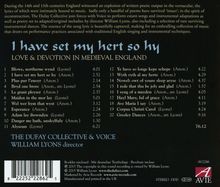 I have set my hert so hy - Love and Devotion in Medieval  England, CD