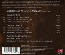 Wolfgang Amadeus Mozart (1756-1791): Violinkonzerte Nr.1-5, 2 CDs