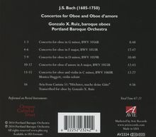 Johann Sebastian Bach (1685-1750): Oboenkonzerte BWV 1053, 1056, 1059, CD