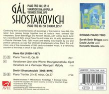 Hans Gal (1890-1987): Klaviertrio op.18, CD