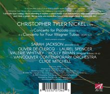 Christopher Tyler Nickel (geb. 1978): Konzert für 4 Wagner-Tuben &amp; Orchester, CD