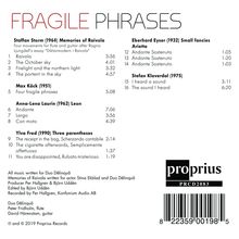 Duo Delinquo - Fragile Phrases, CD