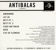 Antibalas: Fu Chronicles, CD