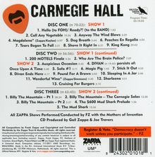 Frank Zappa (1940-1993): Carnegie Hall (Live At Carnegie Hall 1971), 3 CDs