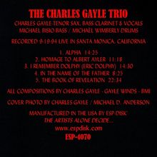 Charles Gayle (geb. 1939): Look Up: Live 1994, CD