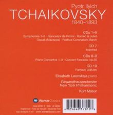 Peter Iljitsch Tschaikowsky (1840-1893): Kurt Masur dirigiert Tschaikowsky, 10 CDs