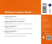 Wolfgang Amadeus Mozart (1756-1791): Klavierwerke zu vier Händen, CD