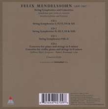 Felix Mendelssohn Bartholdy (1809-1847): Mendelssohn Edition Vol.2 - Streichersymphonien &amp; Konzerte, 4 CDs