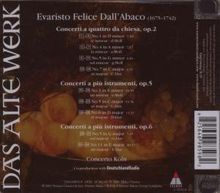 Evaristo Felice Dall'Abaco (1675-1742): Concerti a quattro da chiesa op.2 Nr.1,4,5,7, CD