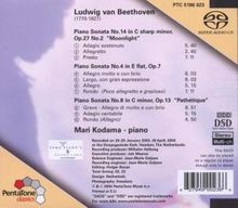 Ludwig van Beethoven (1770-1827): Klaviersonaten Nr.4,8,14, Super Audio CD