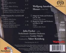 Wolfgang Amadeus Mozart (1756-1791): Violinkonzerte Nr.3 &amp; 4, Super Audio CD