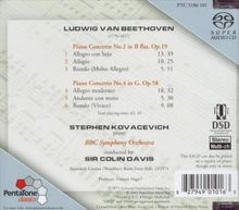 Ludwig van Beethoven (1770-1827): Klavierkonzerte Nr.2 &amp; 4, Super Audio CD