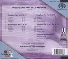 Wolfgang Amadeus Mozart (1756-1791): Symphonien Nr.7-9,19, Super Audio CD