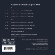 Johann Sebastian Bach (1685-1750): Brandenburgische Konzerte Nr.1-6, 2 Super Audio CDs