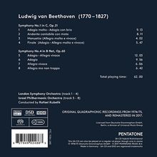 Ludwig van Beethoven (1770-1827): Symphonien Nr.1 &amp; 4, Super Audio CD