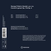 Georg Friedrich Händel (1685-1759): Concerti grossi op.3 Nr.1-6 &amp; op.6 Nr.1-12, 3 CDs