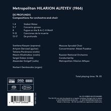 Hilarion Alfeyev (geb. 1966): De Profundis, Super Audio CD
