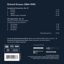 Richard Strauss (1864-1949): Sinfonia Domestica op.53, Super Audio CD