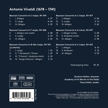 Antonio Vivaldi (1678-1741): Fagottkonzerte RV 467,474,477,488,497,501, Super Audio CD