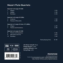 Wolfgang Amadeus Mozart (1756-1791): Flötenquartette Nr.1-4, Super Audio CD