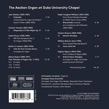 The Aeolian Organ at Duke University Chapel, Super Audio CD