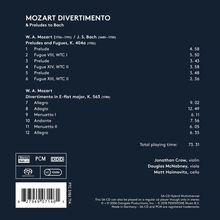 Wolfgang Amadeus Mozart (1756-1791): Divertimento KV 563, Super Audio CD