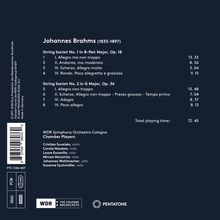 Johannes Brahms (1833-1897): Streichsextette Nr.1 &amp; 2, CD