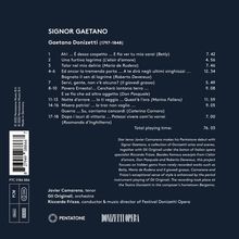 Javier Camarena - Signor Gaetano, CD