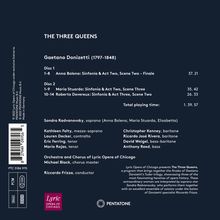 Gaetano Donizetti (1797-1848): Opernauszüge - "The three Queens", 2 CDs