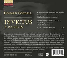 Howard Goodall (geb. 1958): Invictus - A Passion, CD