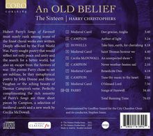 The Sixteen - An Old Belief, CD