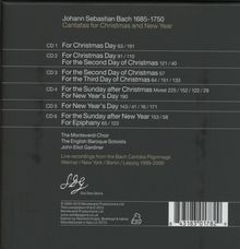 Johann Sebastian Bach (1685-1750): Kantaten BWV 16,28,40,41,57,58,63-65,91,110,121-123,133,143,151-153,171,190,191, 6 CDs