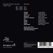 Georg Friedrich Händel (1685-1759): Semele, 3 CDs