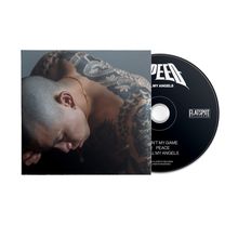 Text auf CD: "SPEED, GANG CALLED SPEED, FLATSPOT RECORDS". Tätowierter Mann mit gesenktem Kopf.