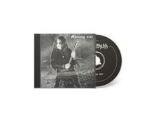 Text: „Morning star“. Ein CD-Cover mit einer Person in dunkler Kleidung, daneben die CD mit stilisiertem Schriftzug.