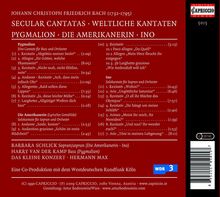 Johann Christoph Friedrich Bach (1732-1795): Weltliche Kantaten, CD