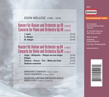 Egon Wellesz (1885-1974): Klavierkonzert op.49, CD