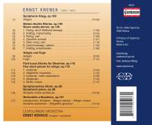 Ernst Krenek (1900-1991): Werke für Streichorchester, CD