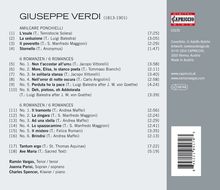 Giuseppe Verdi (1813-1901): Lieder, CD