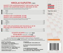 Nikolai Kapustin (1937-2020): Kammermusik mit Saxophon, CD