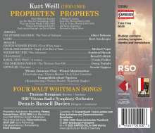 Kurt Weill (1900-1950): Propheten, CD