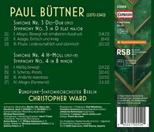 Titel: Paul Büttner Sinfonien 3 & 4. Orchester: Rundfunk-Sinfonieorchester Berlin. Leitung: Christopher Ward.