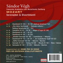 Wolfgang Amadeus Mozart (1756-1791): Serenaden &amp; Divertimenti, 10 CDs