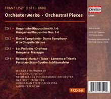 Franz Liszt (1811-1886): Orchesterwerke, 4 CDs