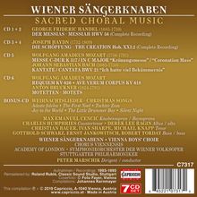 "Wiener Sängerknaben: Sacred Choral Music", Komponisten: Händel, Haydn, Mozart und Bach mit CD-Sammlung. Dirigent: Peter Marschik.