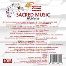 Sacred Music - Geistliche Werke von Monteverdi bis Saint-Saens, 10 CDs