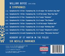 William Boyce (1711-1779): Symphonien op.2 Nr.1-8, CD