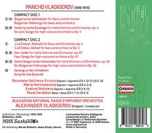 Pancho Vladigerov (1899-1978): Orchesterlieder, 2 CDs