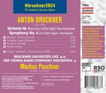 Anton Bruckner (1824-1896): Bruckner 2024 "The Complete Versions Edition" - Symphonie Nr.4 Es-Dur WAB 104 "Romantische" (1874), CD