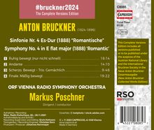Anton Bruckner (1824-1896): Bruckner 2024 "The Complete Versions Edition" - Symphonie Nr.4 Es-Dur WAB 104 "Romantische" (1888), CD